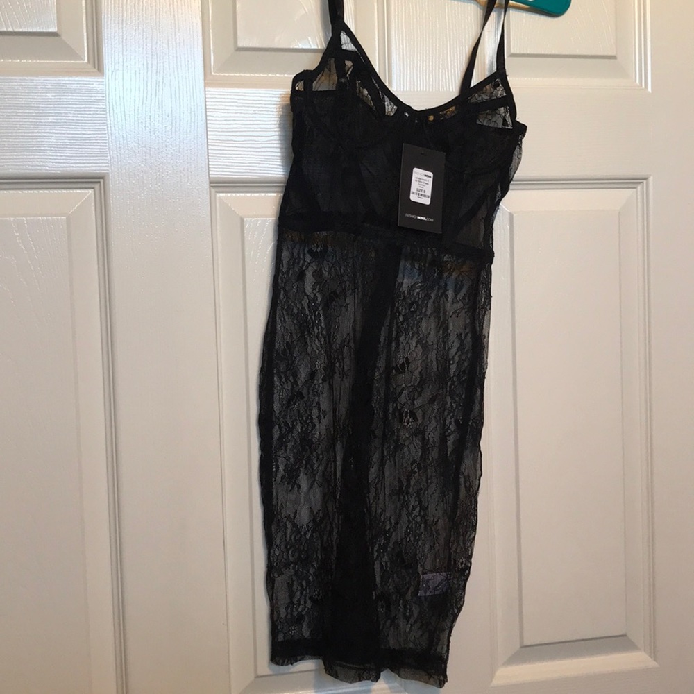 Fashion Nova Mini Black Dress